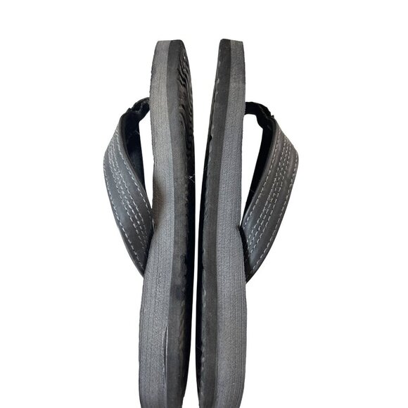 High Tide Girls Flip Flops Black Size 2 - Picture 4 of 7